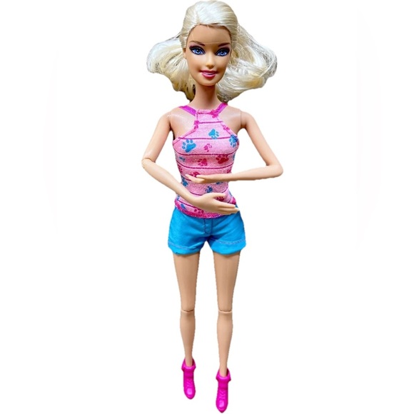 Barbie Suds and Hugs Pups Articulated Doll Arm Moves -Head 1998 Body 2011 - Picture 1 of 6
